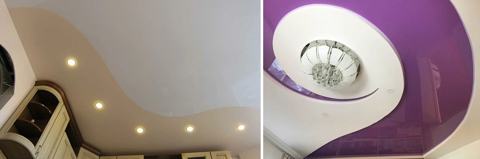 Заказать криволинейные натяжные потолки от лидера рынка компании Alezi