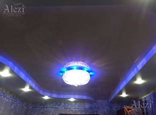 Двухуровневые натяжные потолки с подсветкой от "Алези"